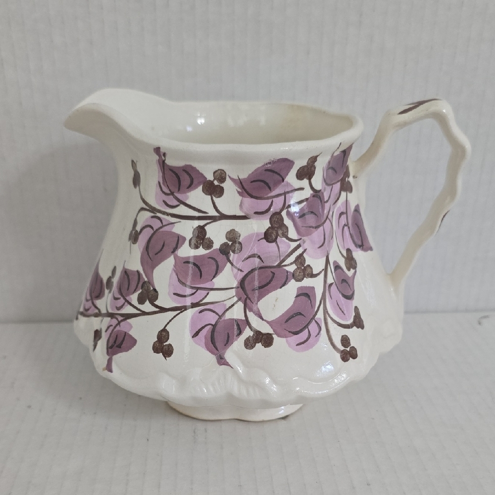 Vintage Handpainted Blue Ridge Pottery / Cash Family Pottery Pitcher